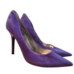 Guess Purple Suede Pointed Toe Stiletto High Heel Pumps Women's Size 8.5